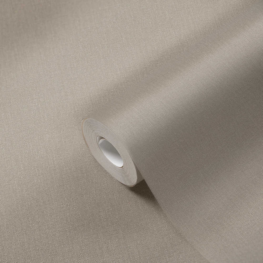 Terra - Soft Linen Look plain wallpaper AS Creation    