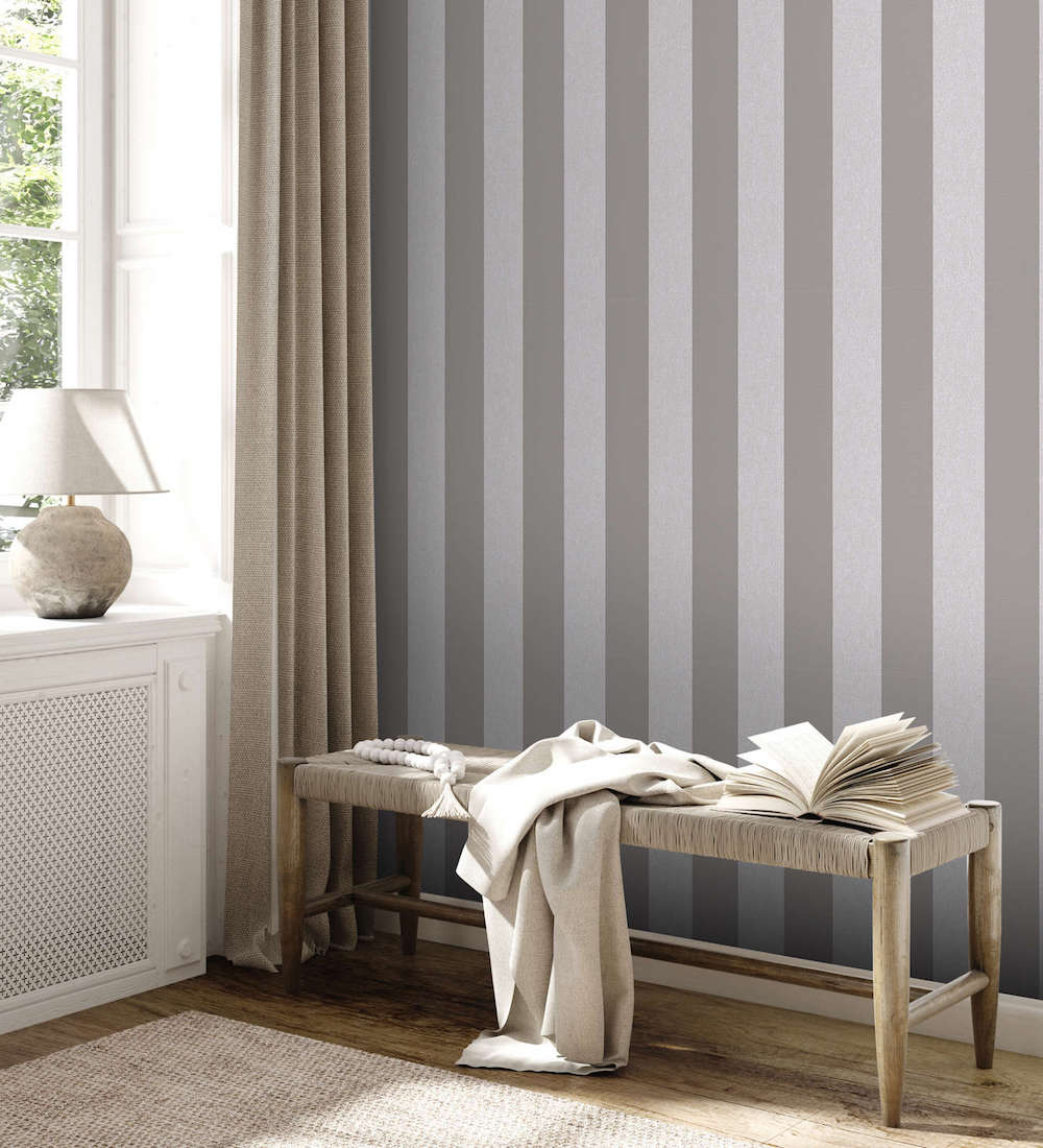 Attractive 2 - Broad Stripe damask wallpaper AS Creation    