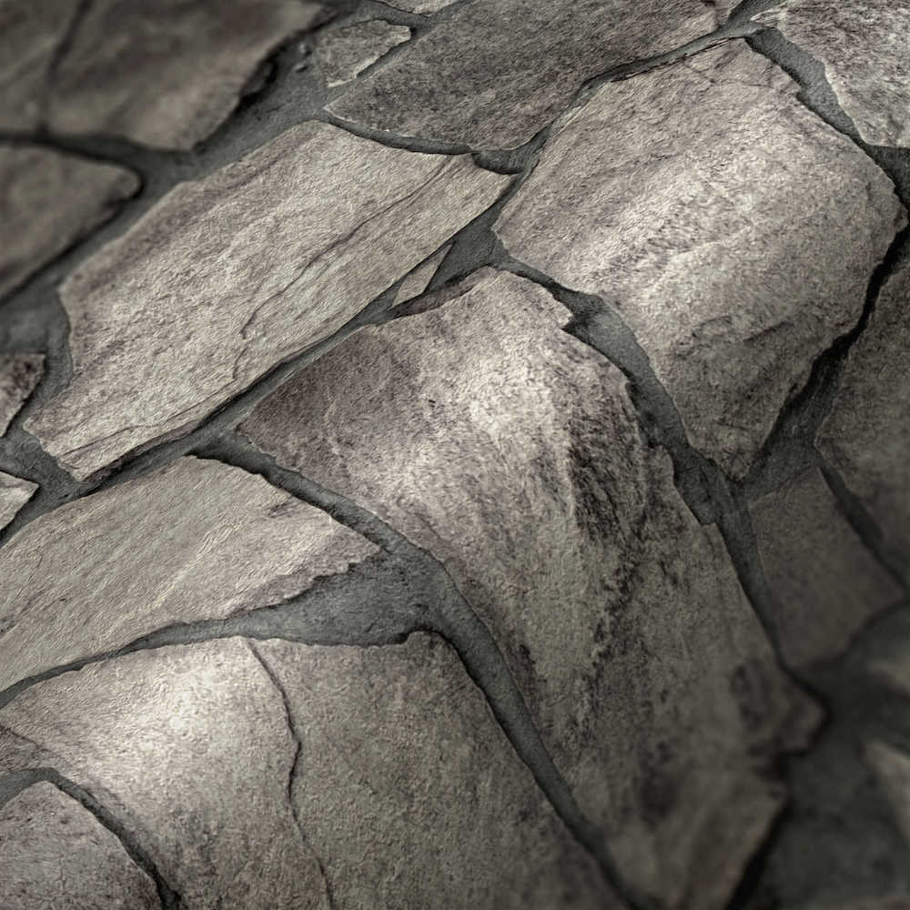 Terra -  Crazy Pavers Wall industrial wallpaper AS Creation    