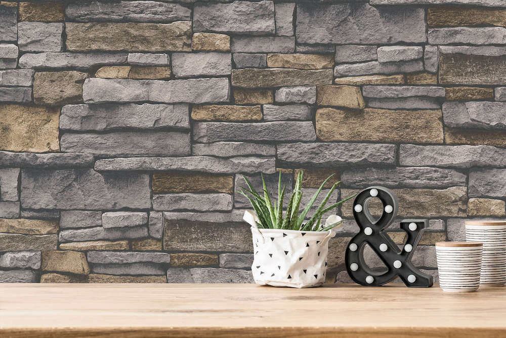 Terra - Stone Wall industrial wallpaper AS Creation    
