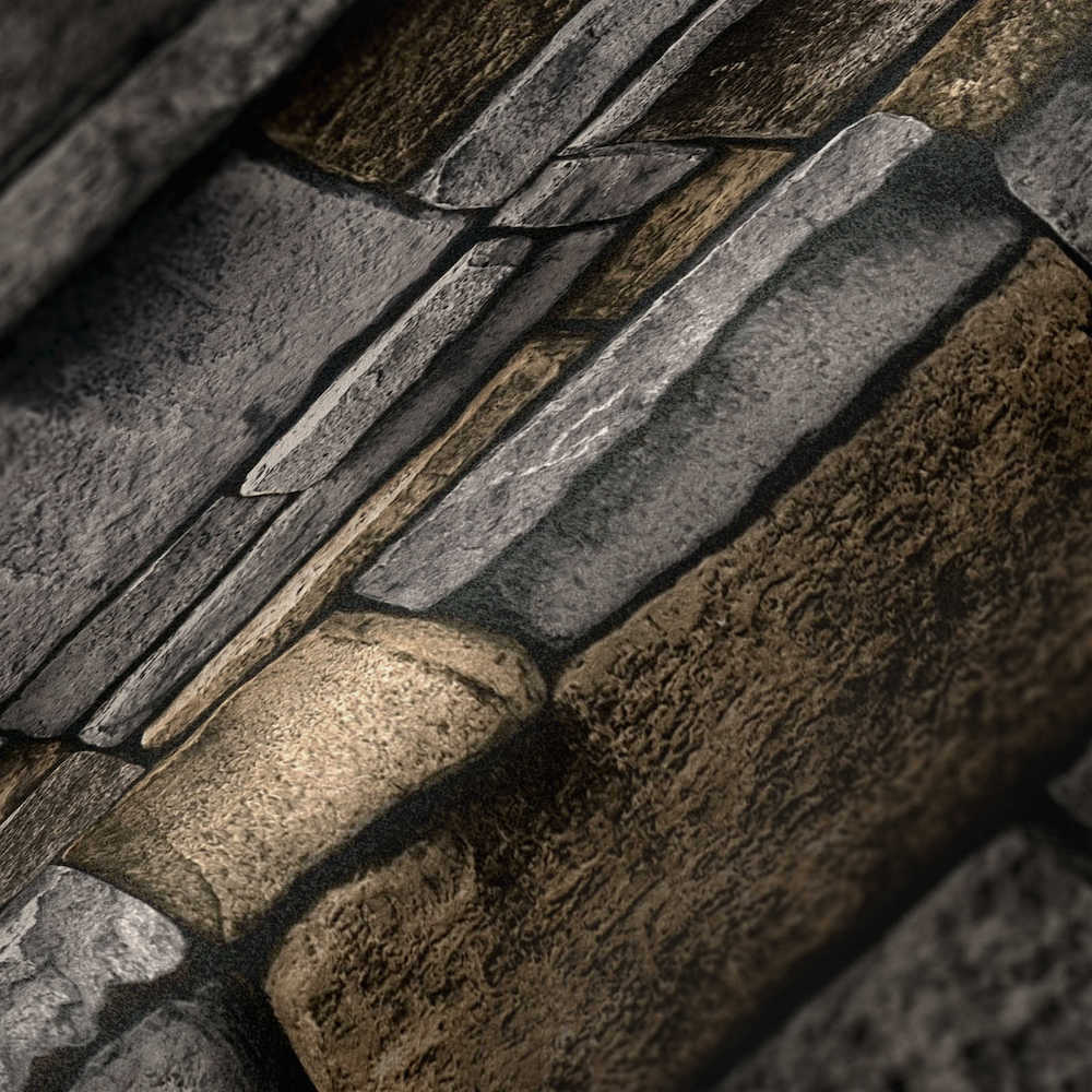Terra - Stone Wall industrial wallpaper AS Creation    