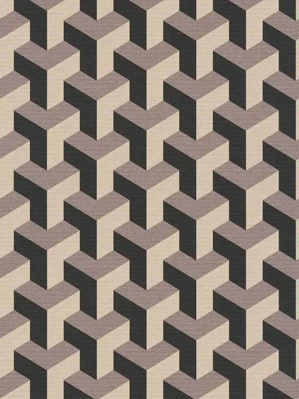 Daniel Hechter 7 - Mirage art deco wallpaper AS Creation Roll Black 781501