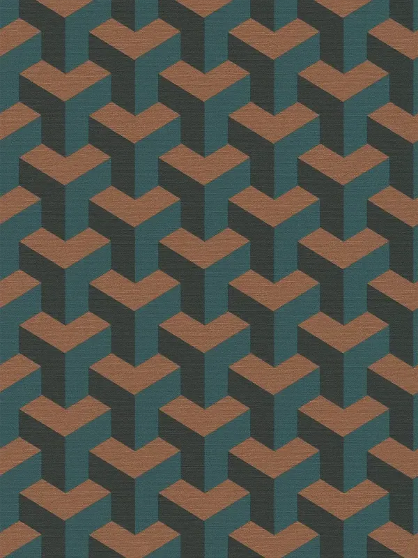 Daniel Hechter 7 - Mirage art deco wallpaper AS Creation Roll Green 781502