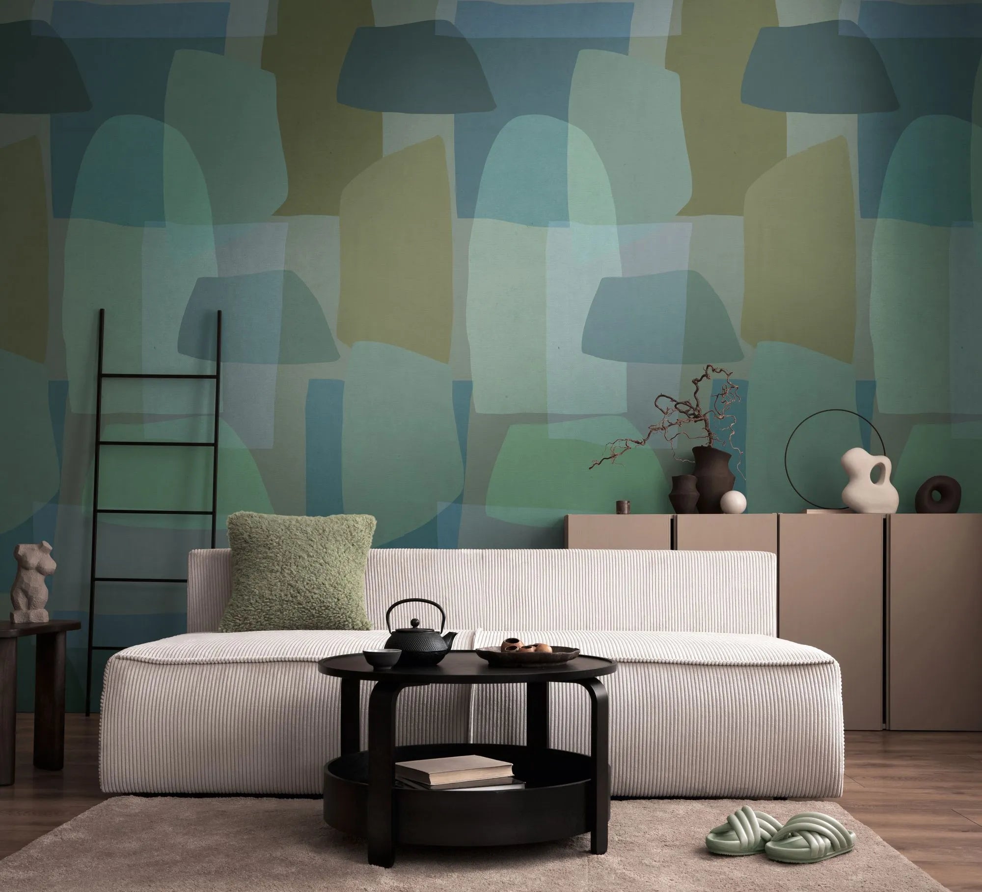 Anna D'Andrea - Tonal Form geometric wallpaper AS Creation