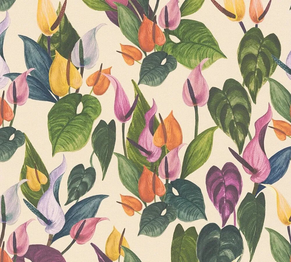 Anna D'Andrea - Botanical Cadence botanical wallpaper AS Creation Roll Cream 782101