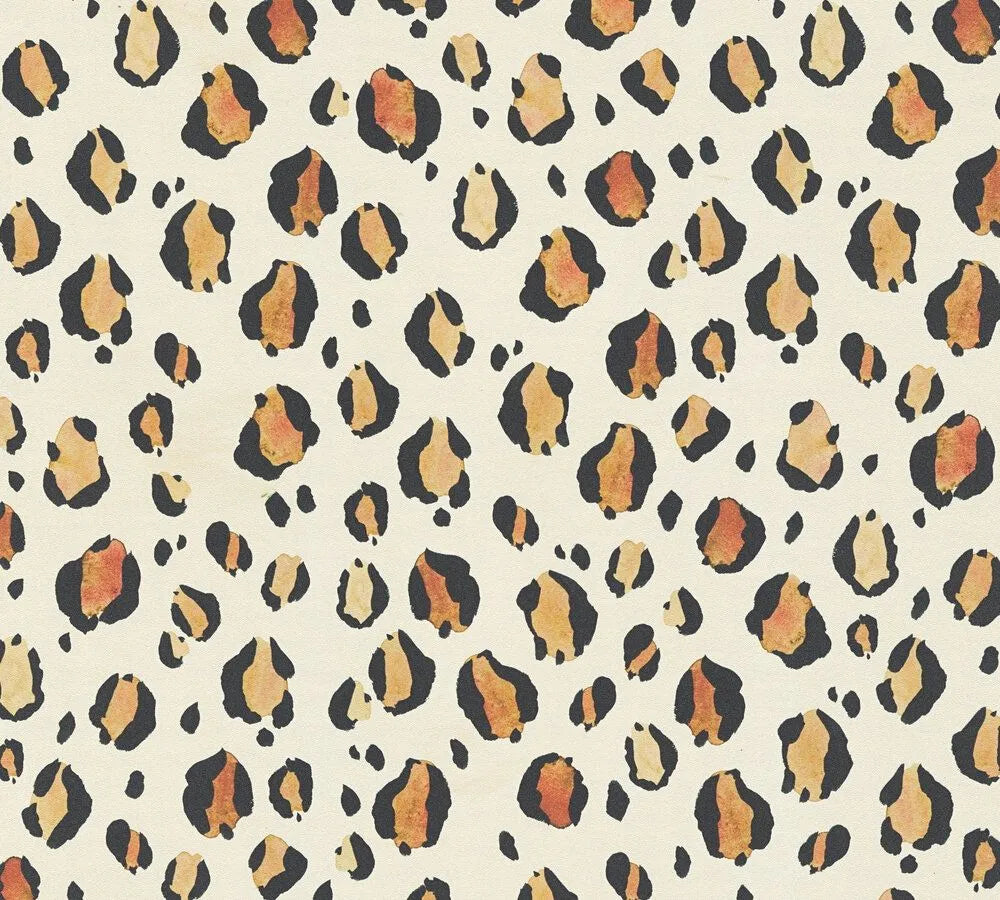 Anna D'Andrea - Leopard Chic bold wallpaper AS Creation Roll Cream 782161