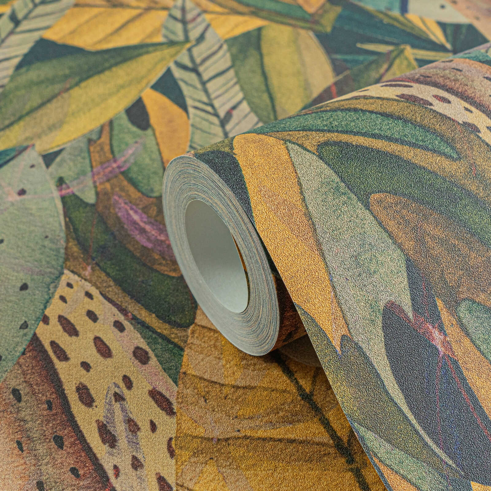 Anna D'Andrea - Golden Canopy botanical wallpaper AS Creation