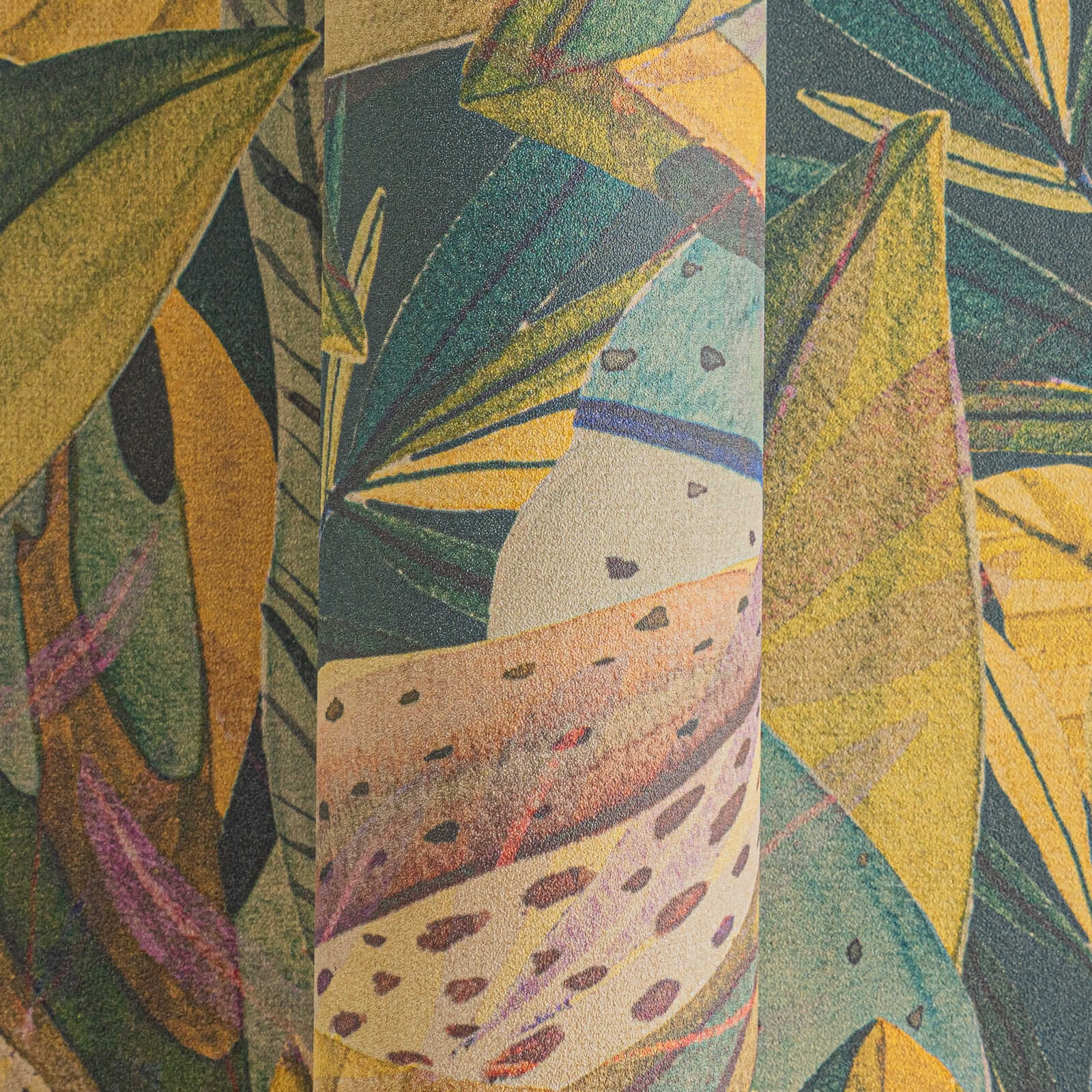 Anna D'Andrea - Golden Canopy botanical wallpaper AS Creation