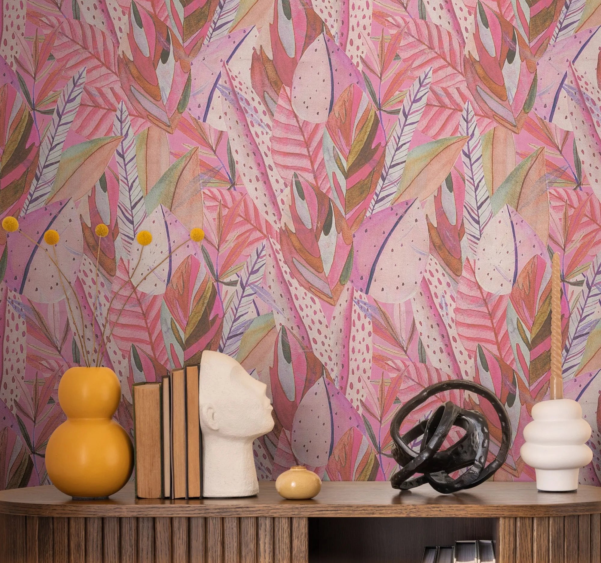 Anna D'Andrea - Golden Canopy botanical wallpaper AS Creation