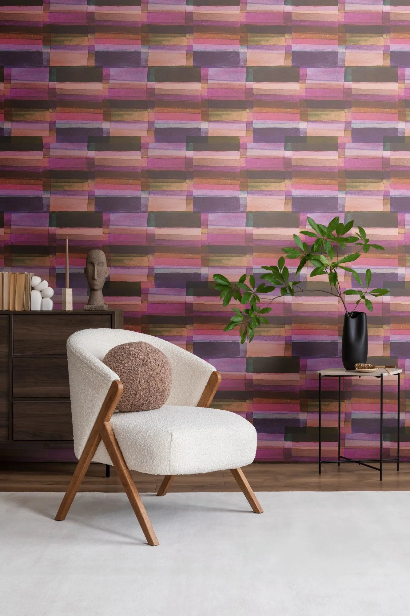 Anna D'Andrea - Painter’s Grid geometric wallpaper AS Creation