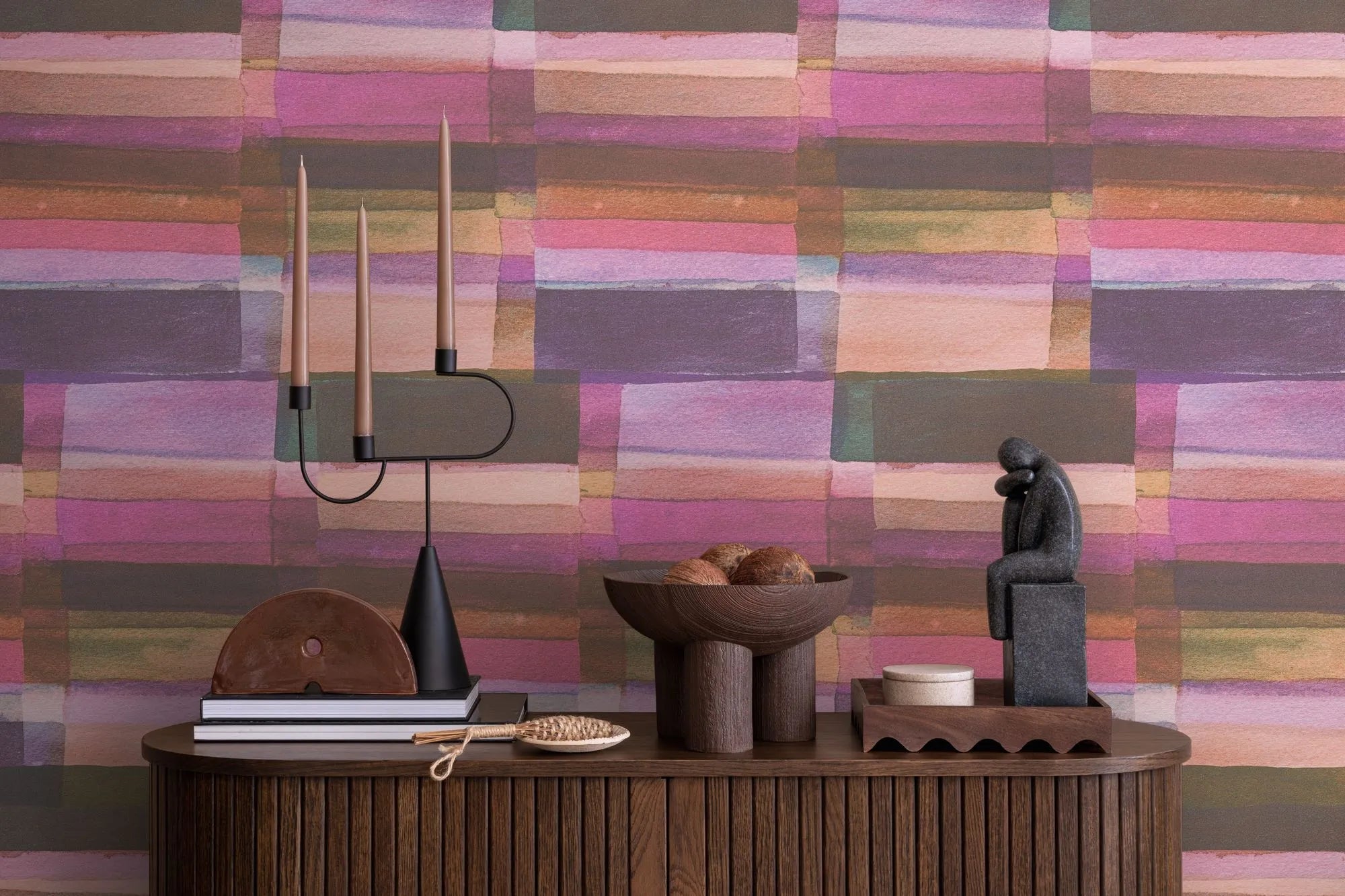 Anna D'Andrea - Painter’s Grid geometric wallpaper AS Creation