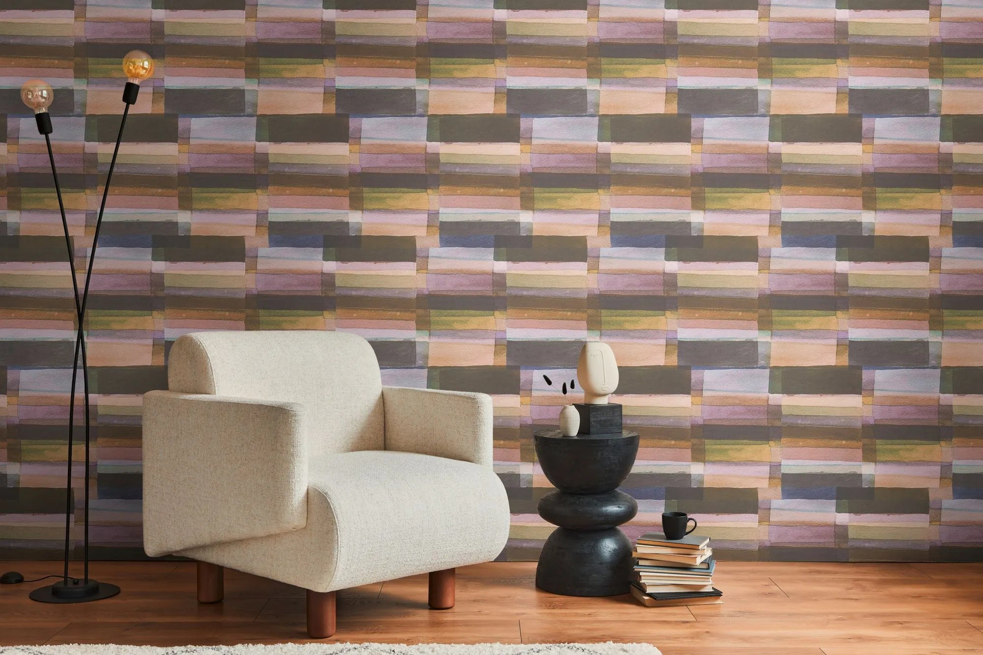 Anna D'Andrea - Painter’s Grid geometric wallpaper AS Creation