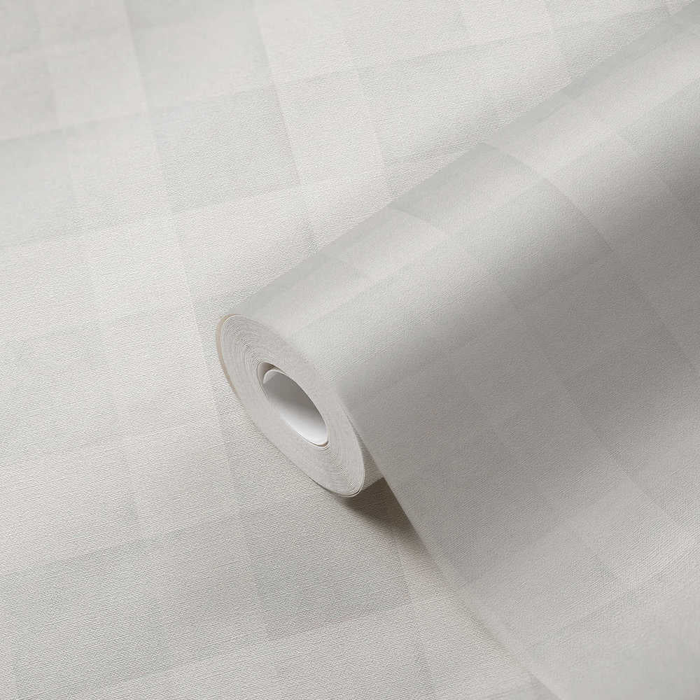 Natural Living - Cosy Check geometric wallpaper AS Creation    