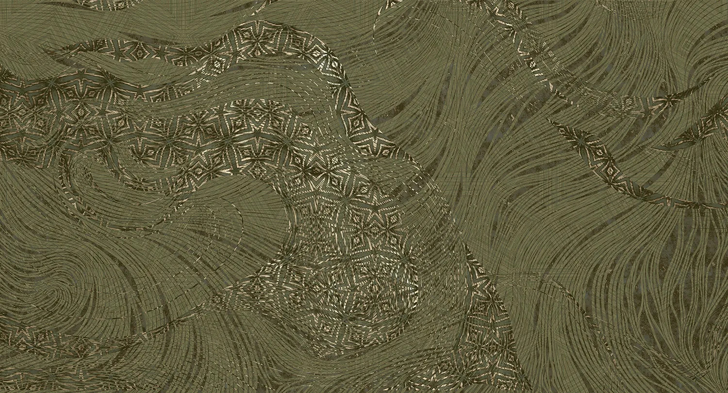 Amber - Mystic Mingle digital print Muance Green MU15054