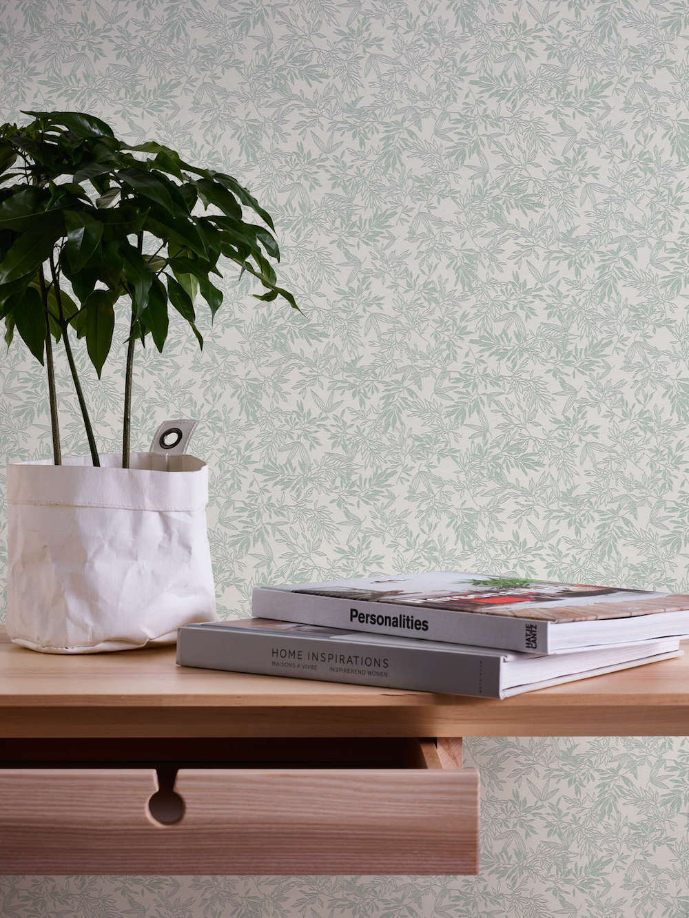 Attractive 2 - Delicate Leaves botanical wallpaper AS Creation    