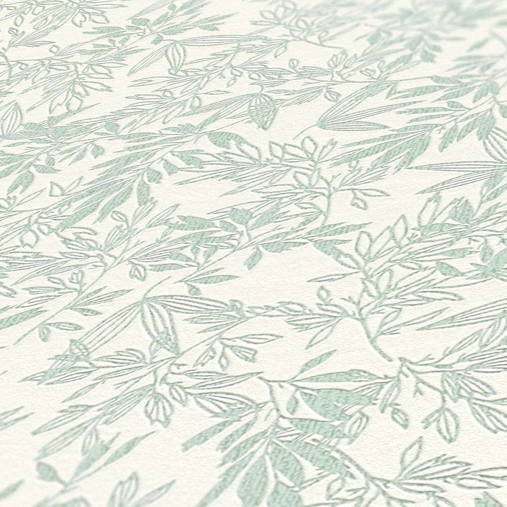 Attractive 2 - Delicate Leaves botanical wallpaper AS Creation    