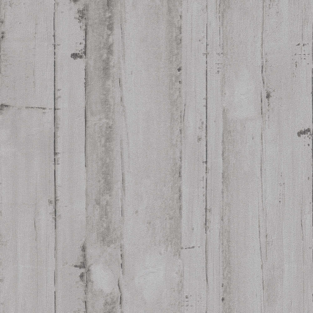 Natural Living - Old Wood Planks industrial wallpaper AS Creation Roll Grey  385022