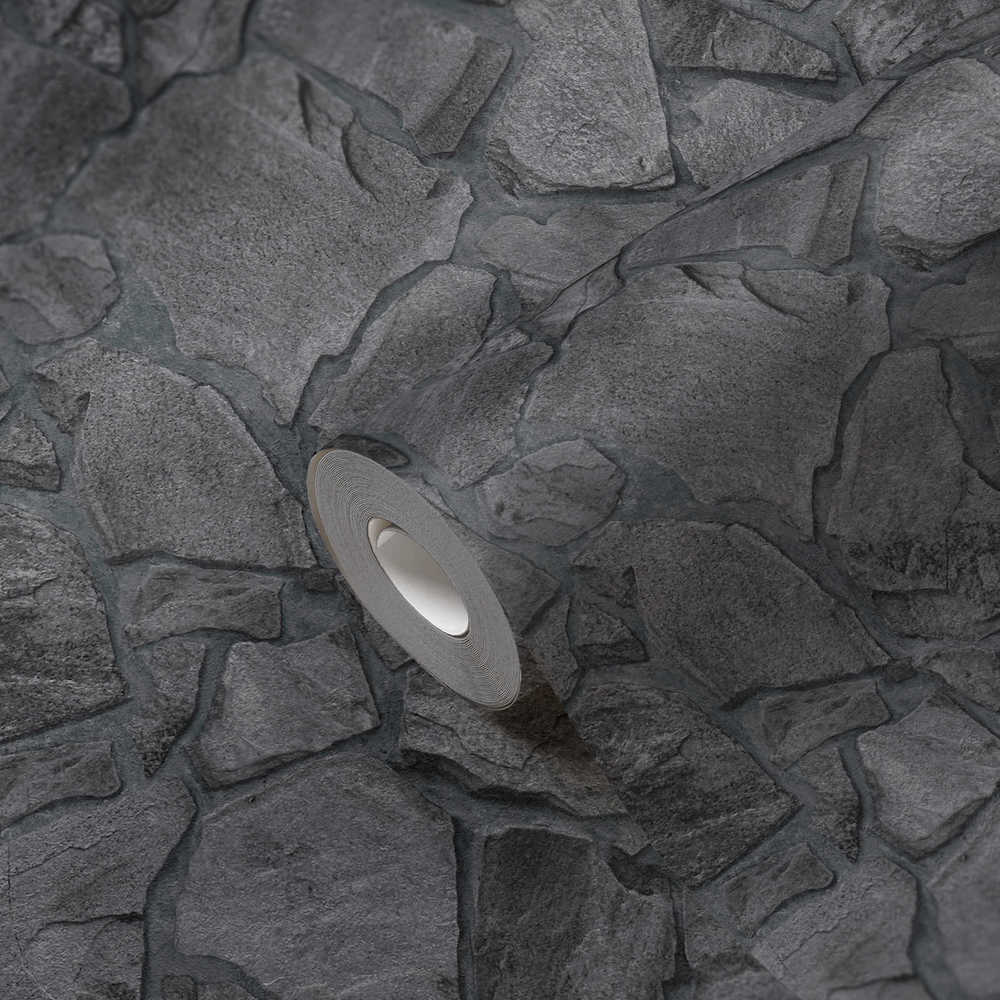 Terra -  Crazy Pavers Wall industrial wallpaper AS Creation    