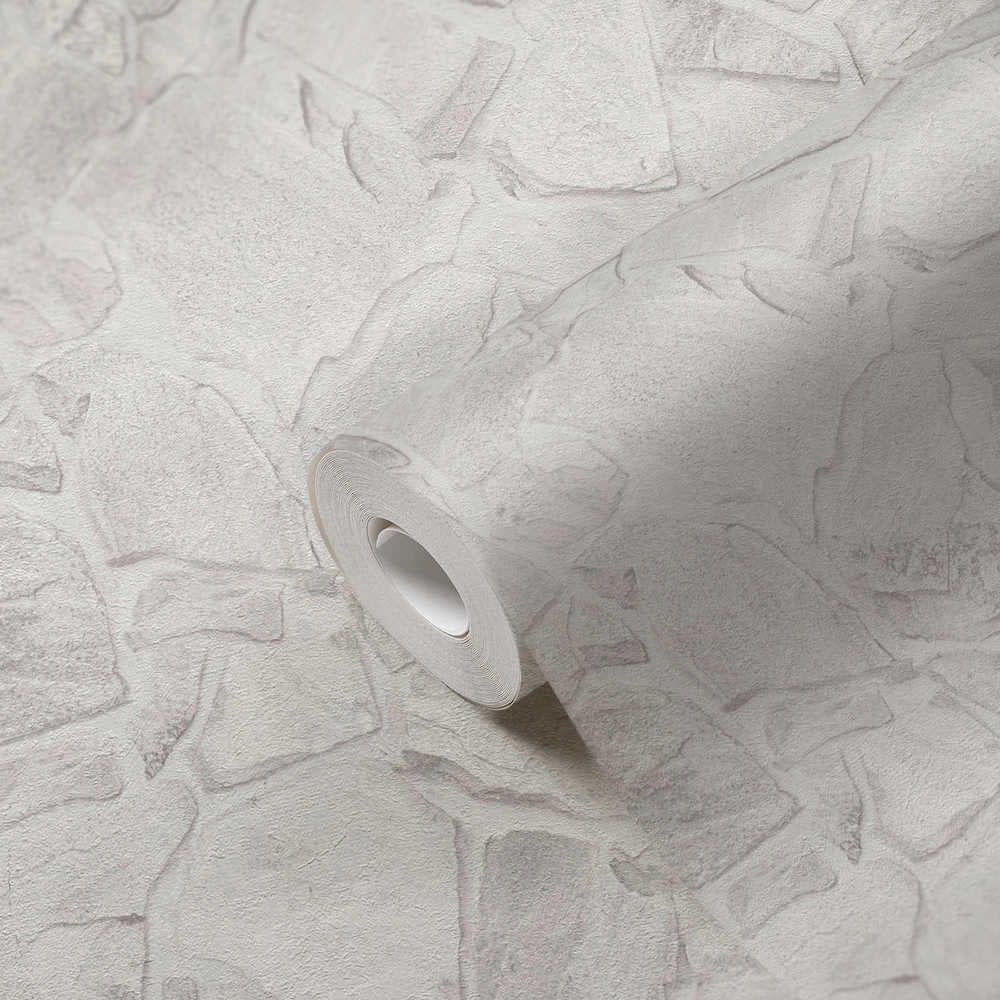 Terra -  Crazy Pavers Wall industrial wallpaper AS Creation    