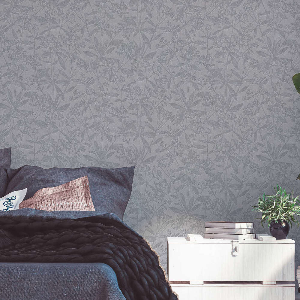 Terra - Floral Leaves botanical wallpaper AS Creation    