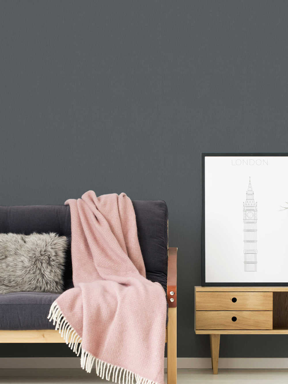 Terra - Soft Linen Look plain wallpaper AS Creation    