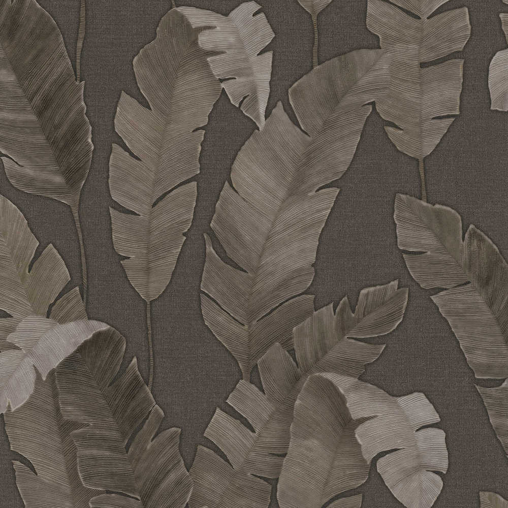 Metropolitan Stories 3 - Bali Palm Leaves botanical wallpaper AS Creation Roll Brown  392182