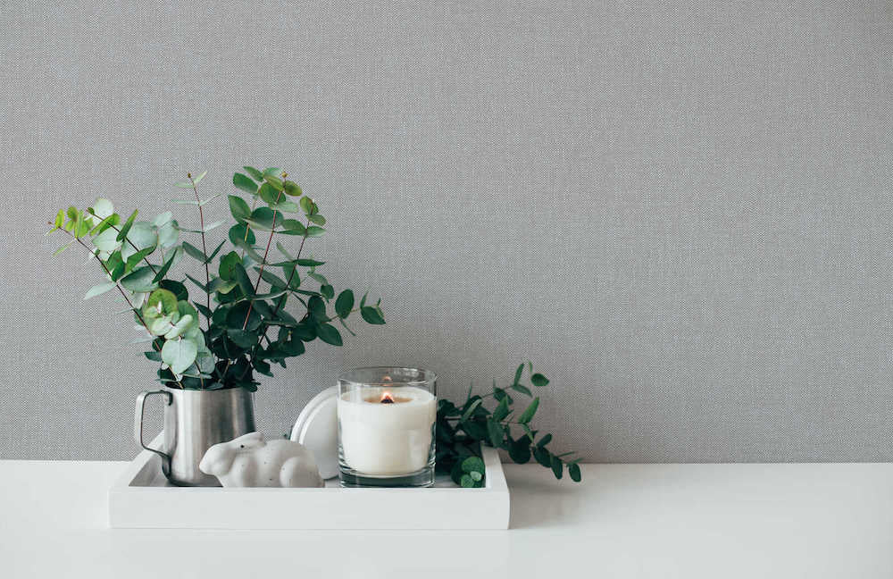 Terra - Fabric Look plain wallpaper AS Creation    