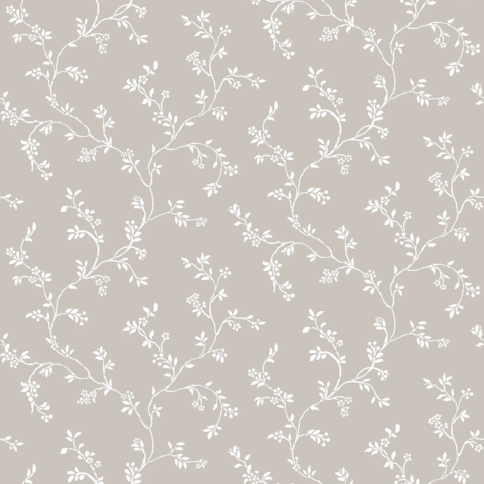 Fiori Country - Vines botanical wallpaper Parato Roll Brown 12351
