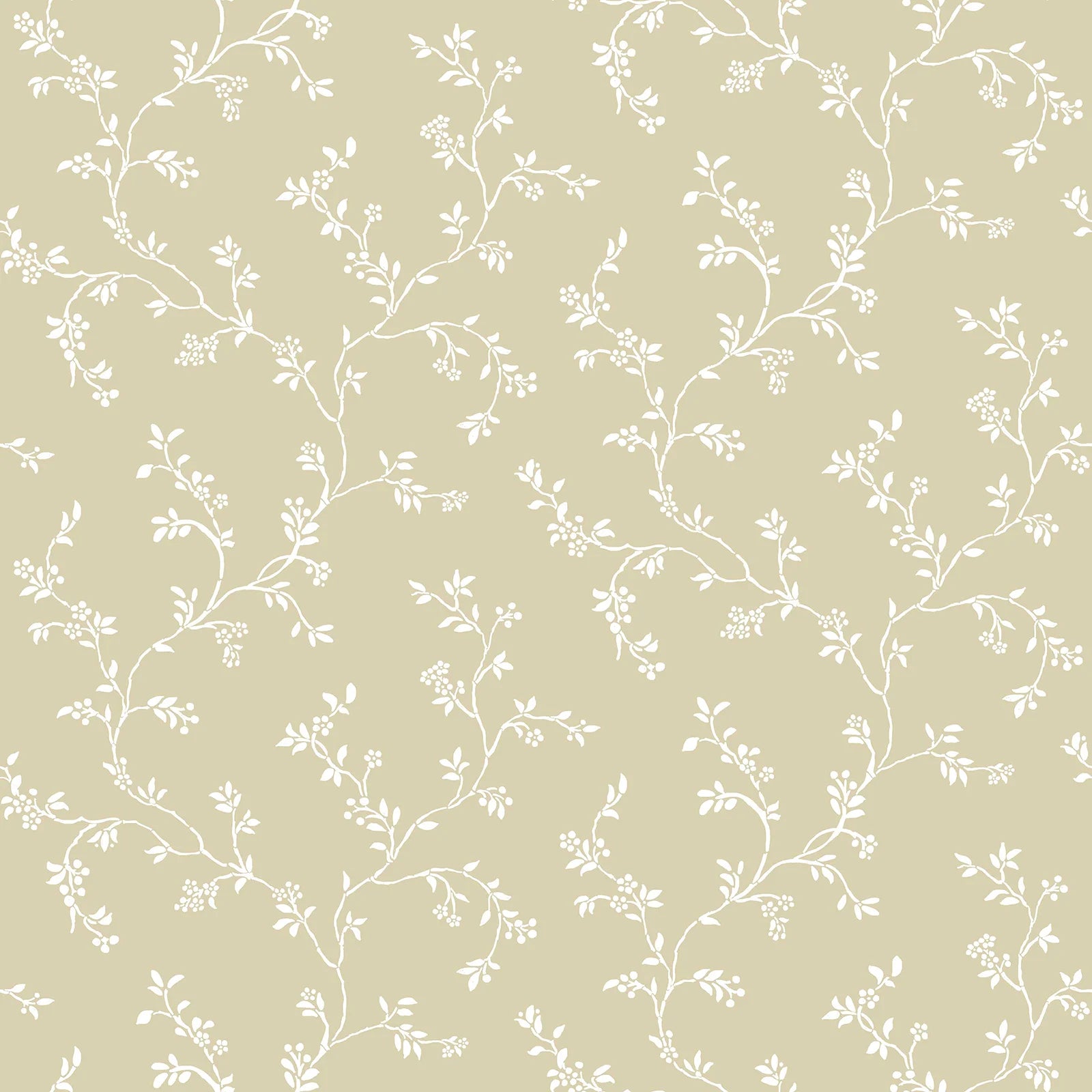 Fiori Country - Vines botanical wallpaper Parato Roll Yellow 12352