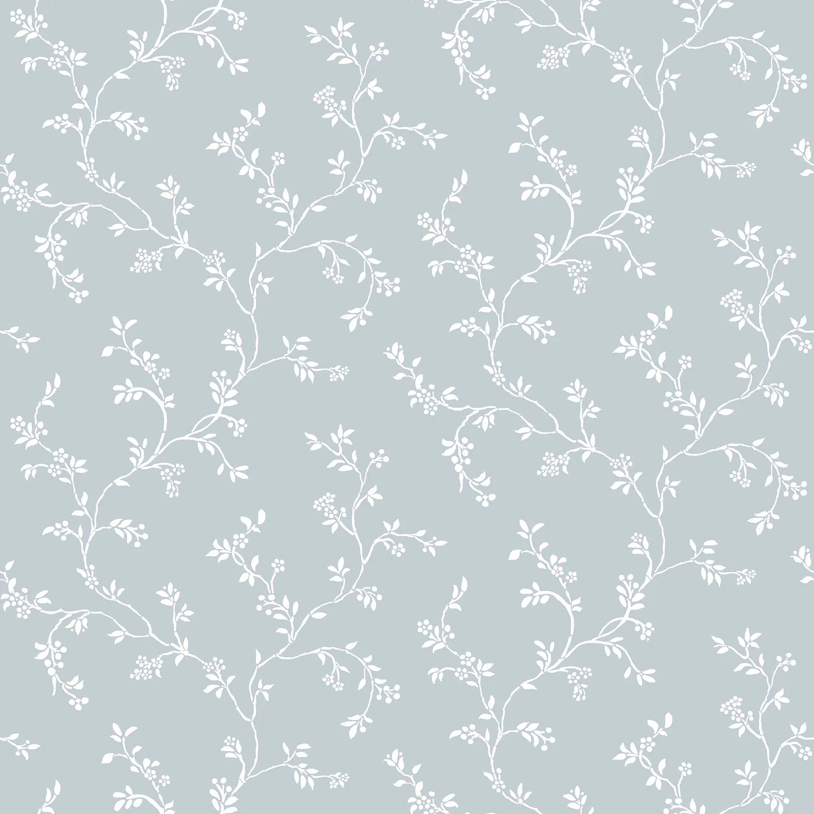 Fiori Country - Vines botanical wallpaper Parato Roll Blue 12353