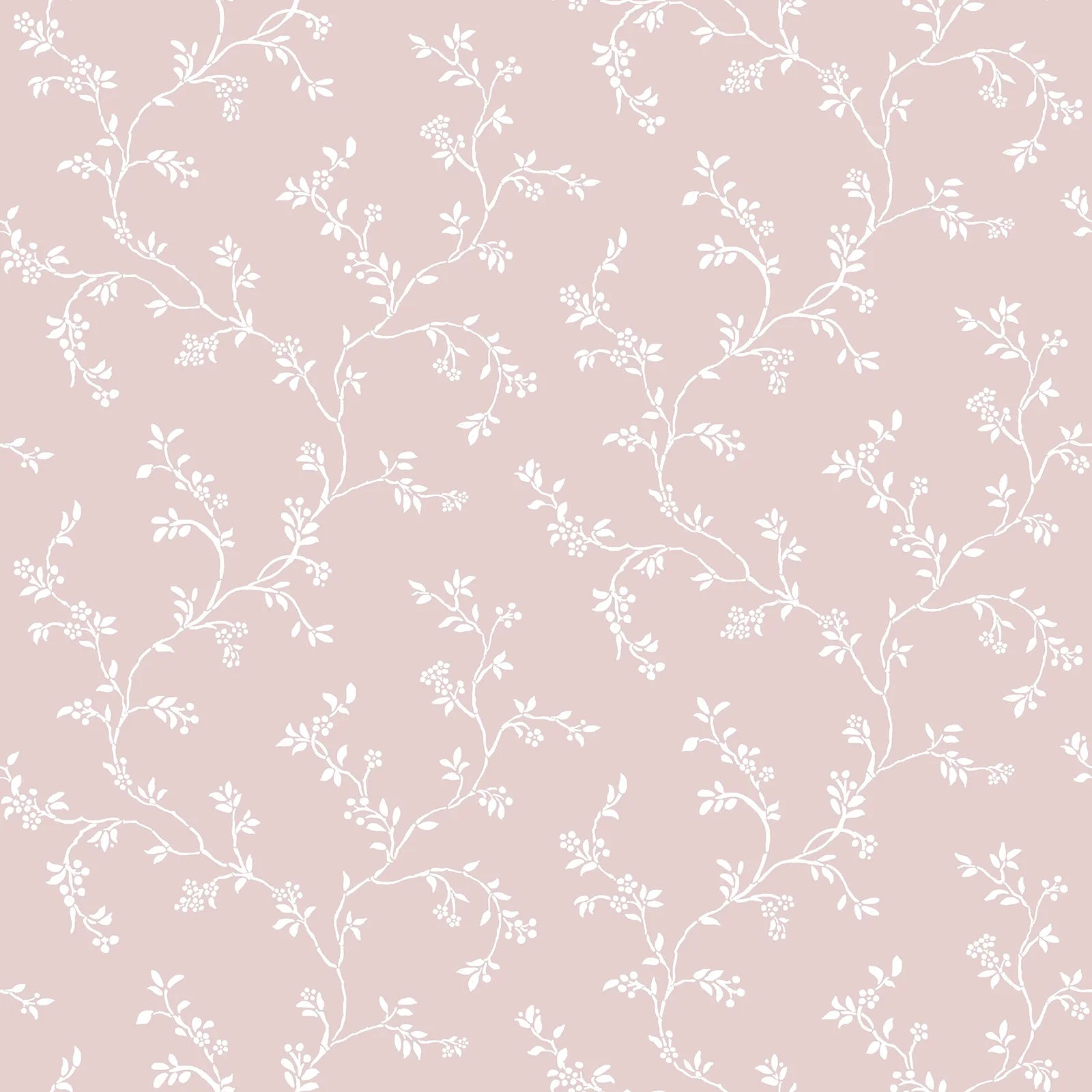 Fiori Country - Vines botanical wallpaper Parato Roll Pink 12354