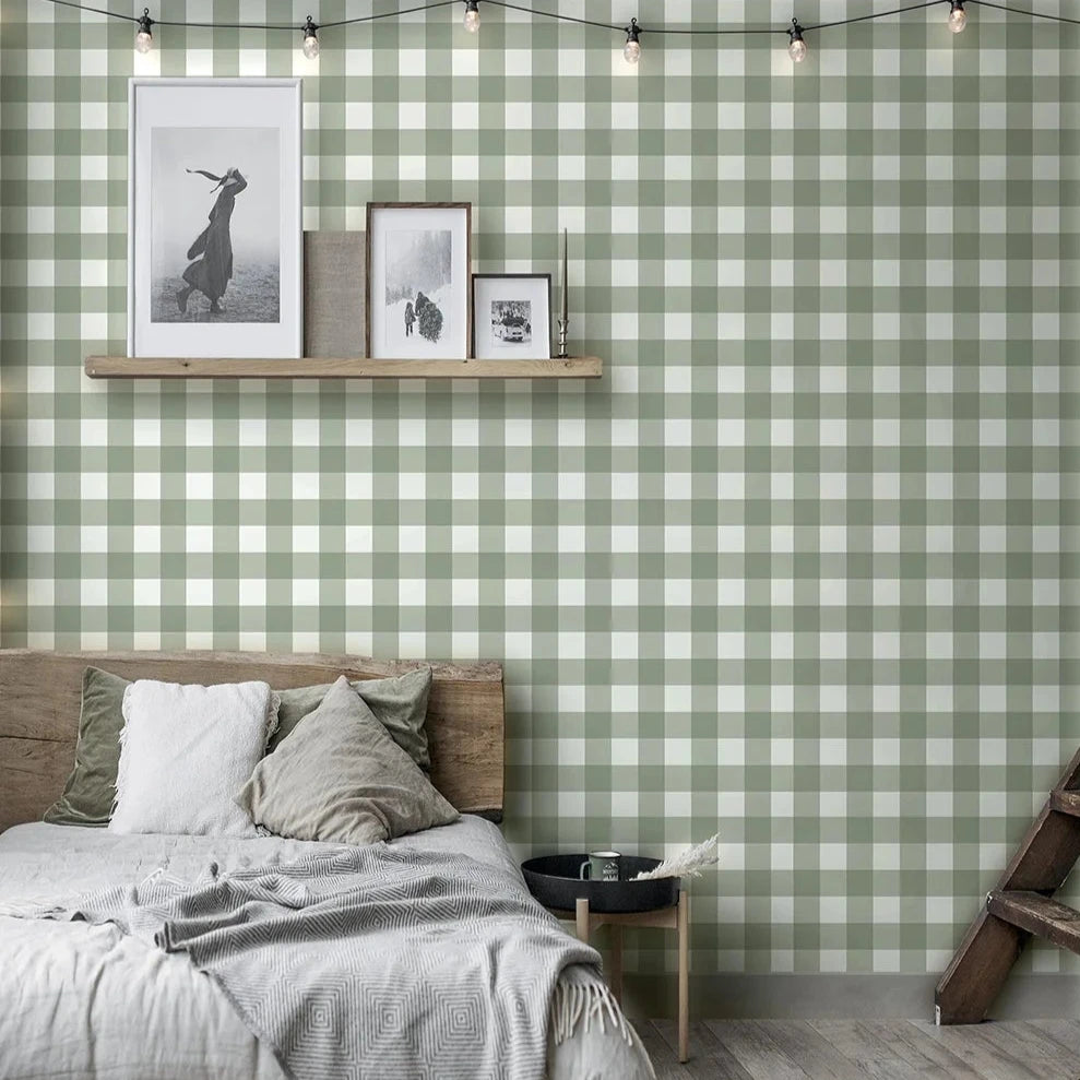 Fiori Country - Picnic geometric wallpaper Parato