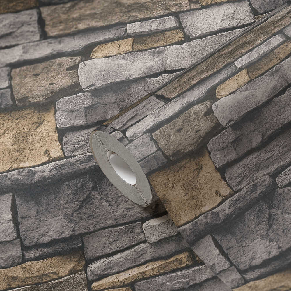 Terra - Stone Wall industrial wallpaper AS Creation    