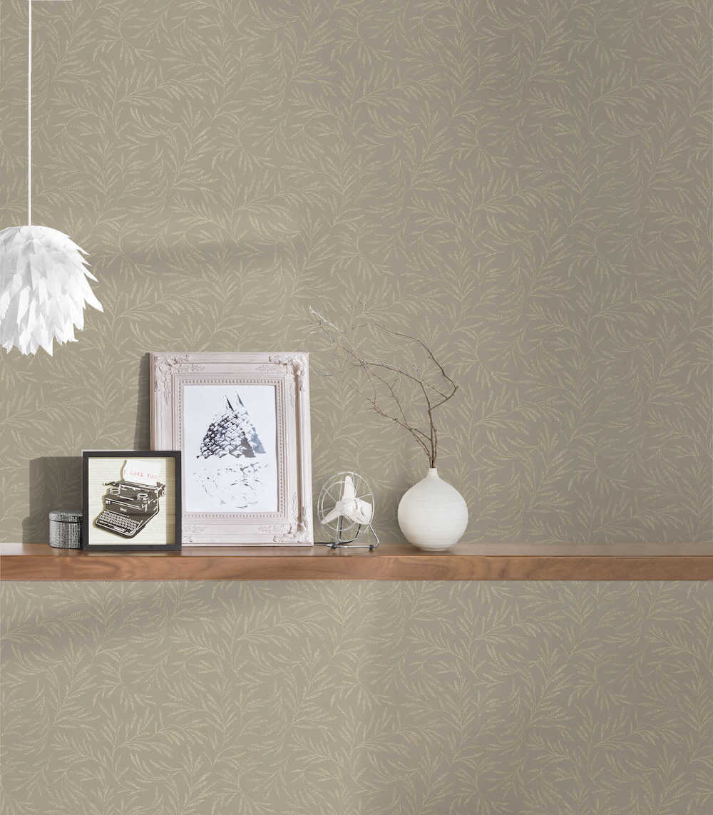 Alpha - Metallic Botanical botanical wallpaper AS Creation    