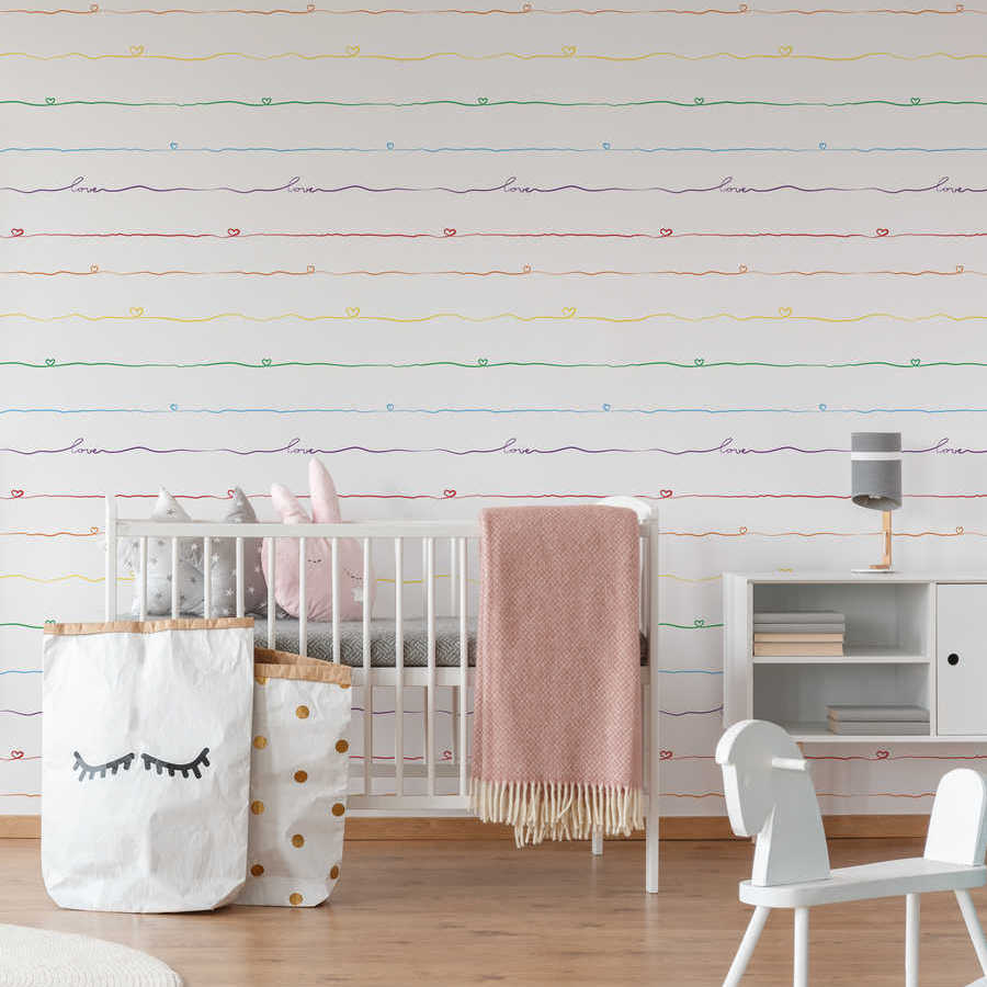 Little Love - Heart Ribbon kids wallpaper AS Creation    