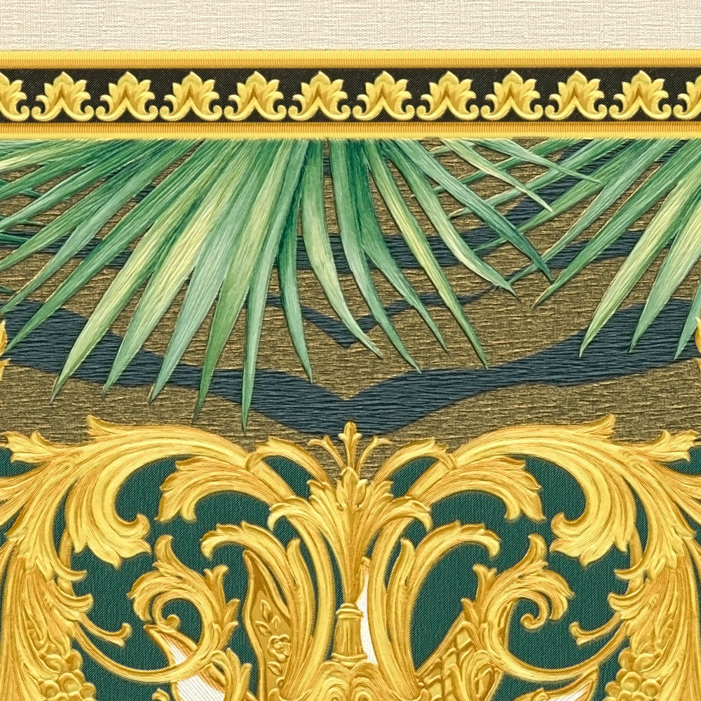 Versace 5 -  Ornate Palm designer wallpaper AS Creation    