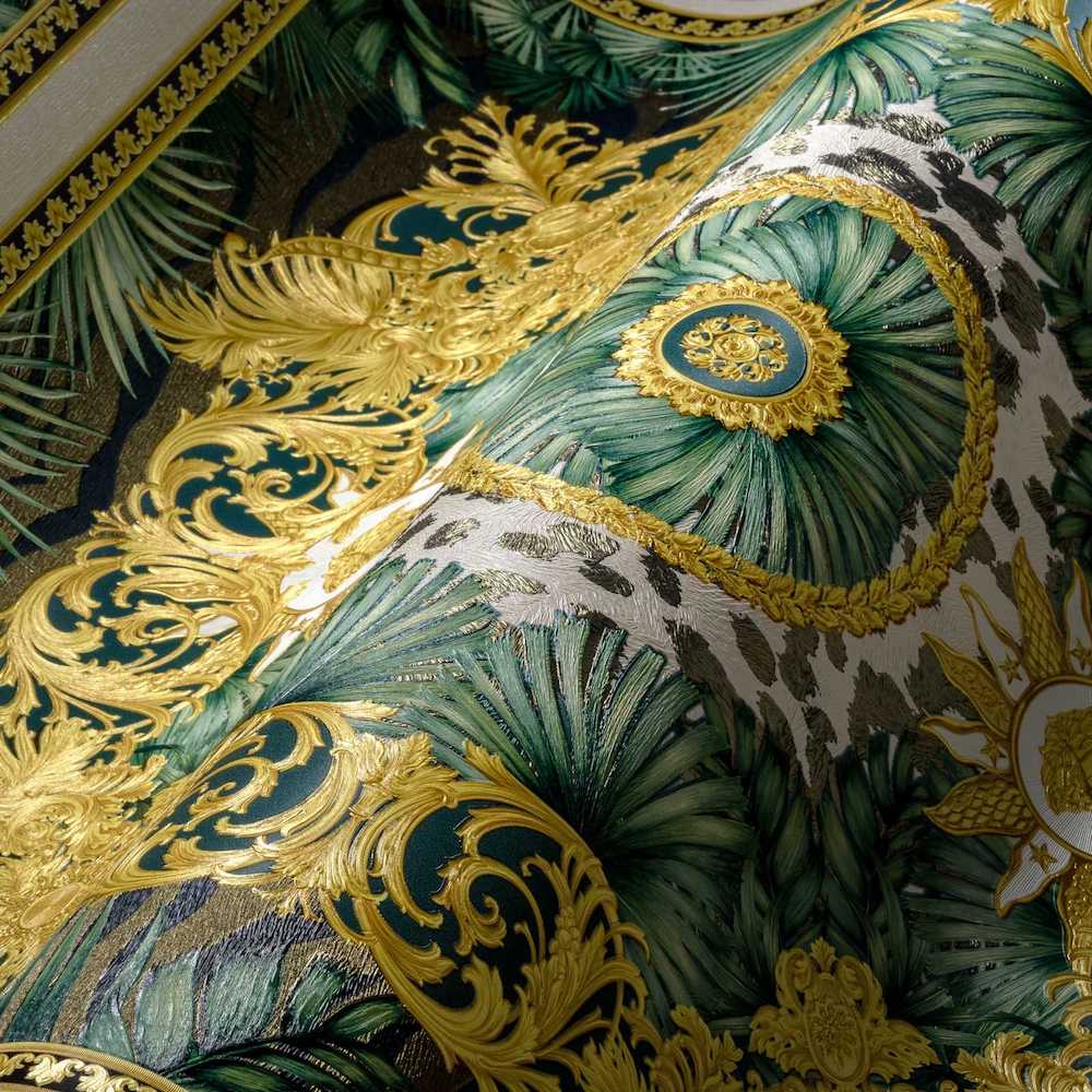Versace 5 -  Ornate Palm designer wallpaper AS Creation    