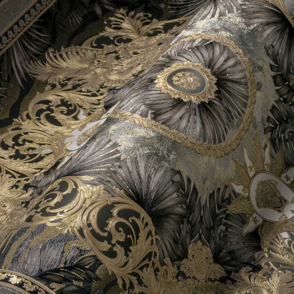 Versace 5 -  Ornate Palm designer wallpaper AS Creation    