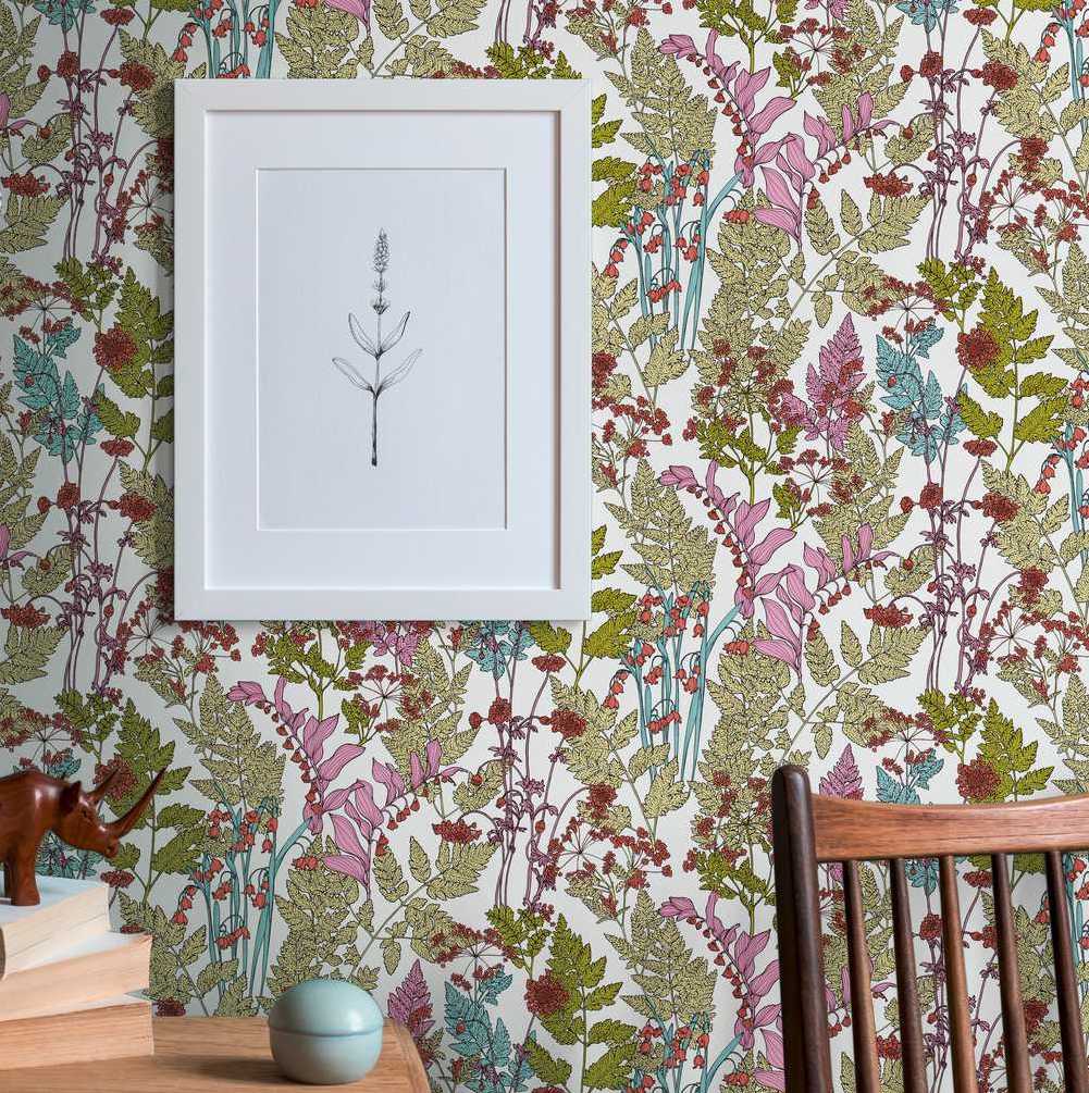 Floral Impression - Florals in the Woods botanical wallpaper AS Creation    