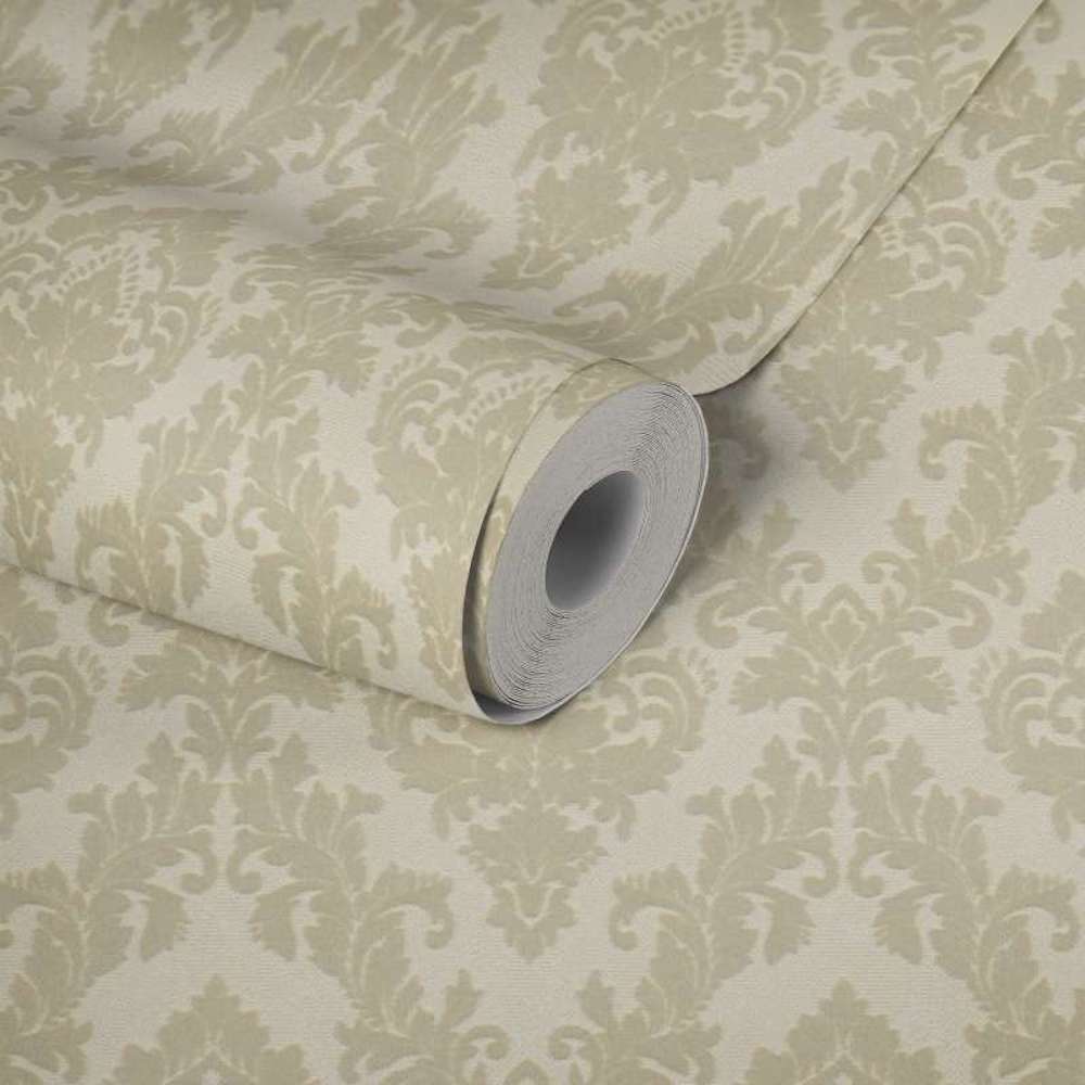 Castello - Flocked Damask Opulence textile wallpaper AS Creation    