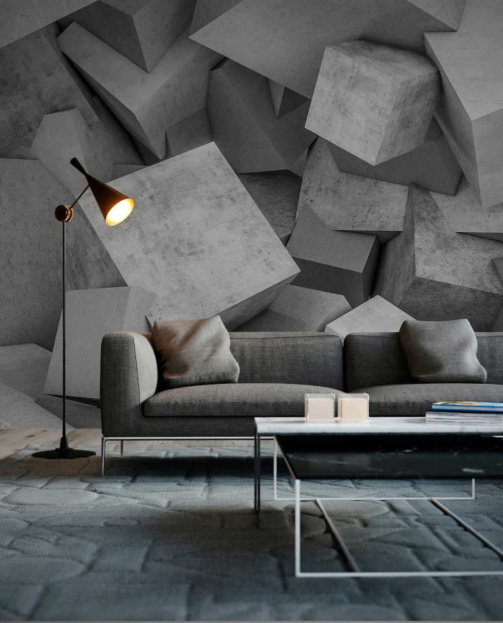 Design Walls - Concrete Blocks digital print AS Creation    