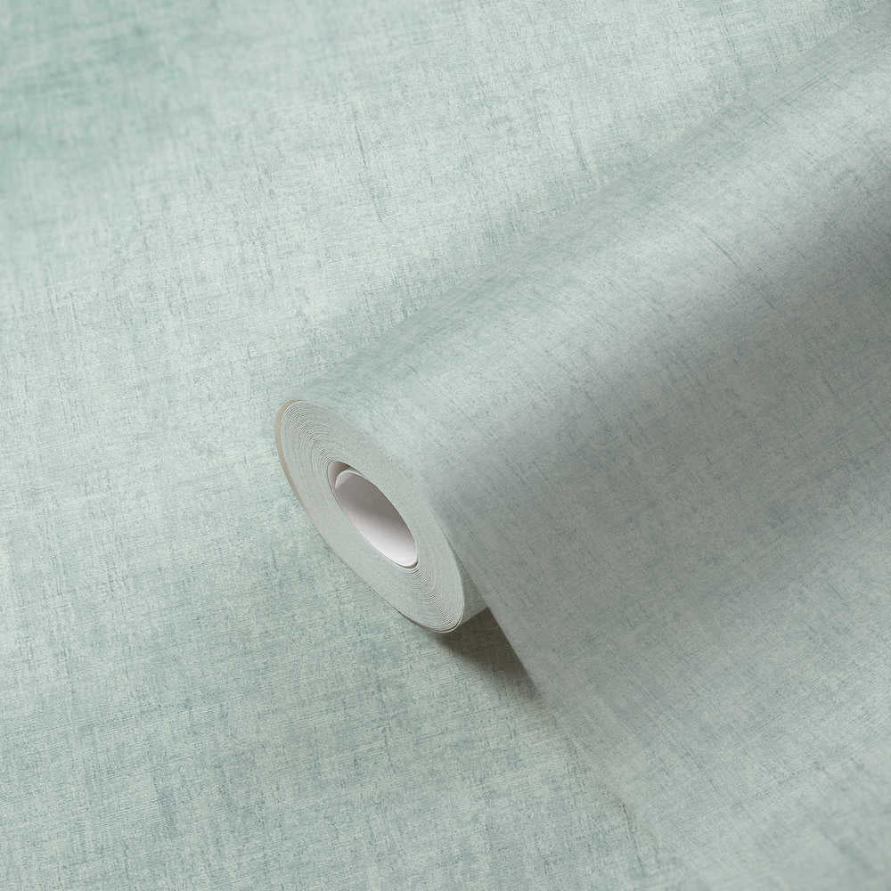 Greenery - Lovely Linen Look plain wallpaper AS Creation    