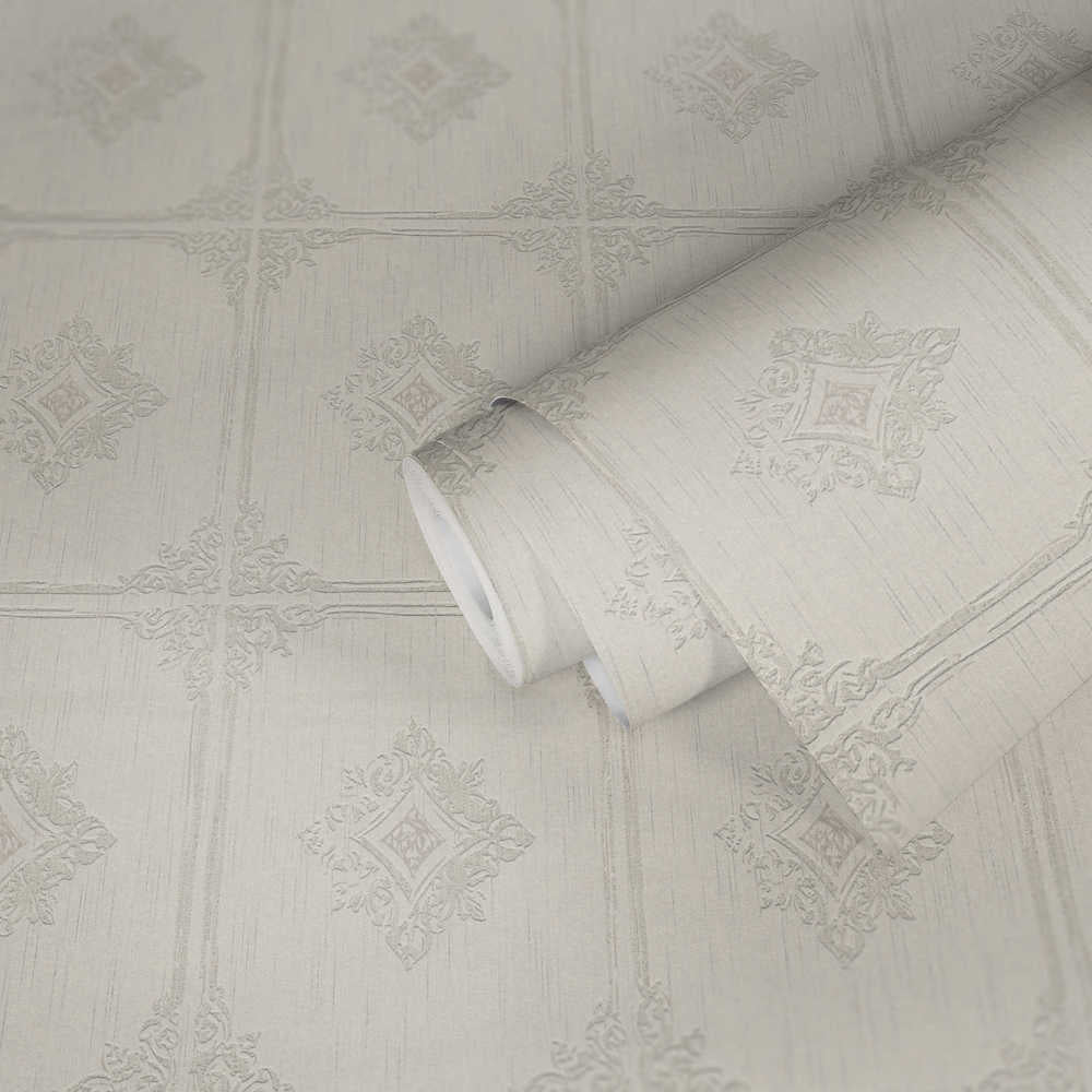 Tessuto 2 - Textural Tiles textile wallpaper AS Creation    