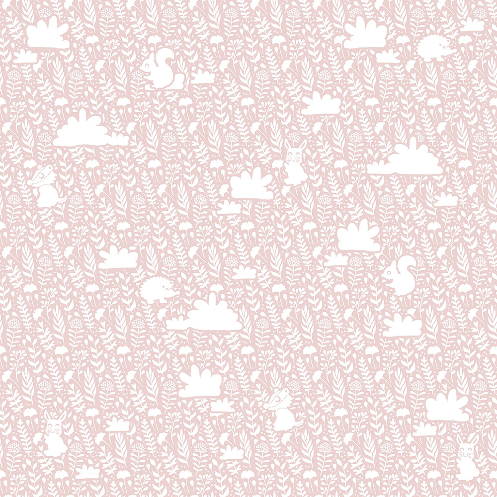 Mondo Baby - Little Animals kids wallpaper Parato Roll Pink  13015