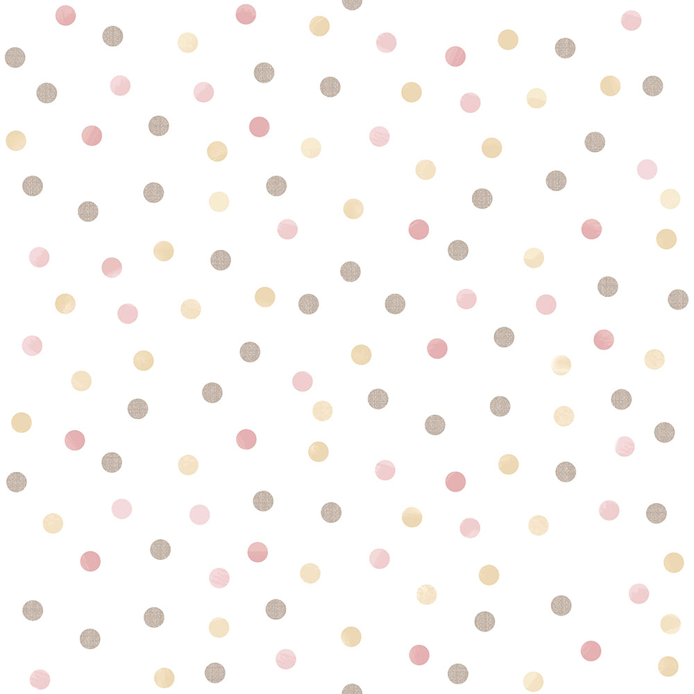 Mondo Baby - Spots kids wallpaper Parato Roll Pink  13025