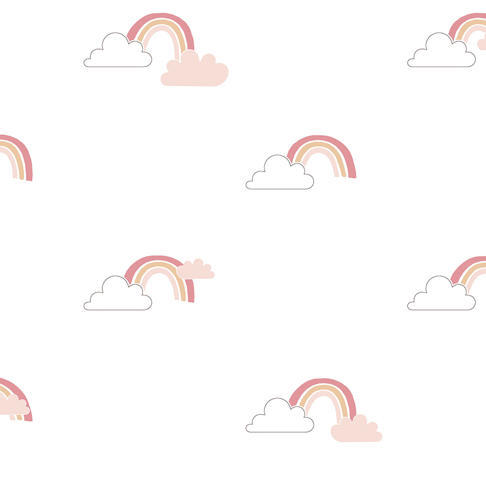Mondo Baby - Rainbow Clouds kids wallpaper Parato Roll Multicolour  13034
