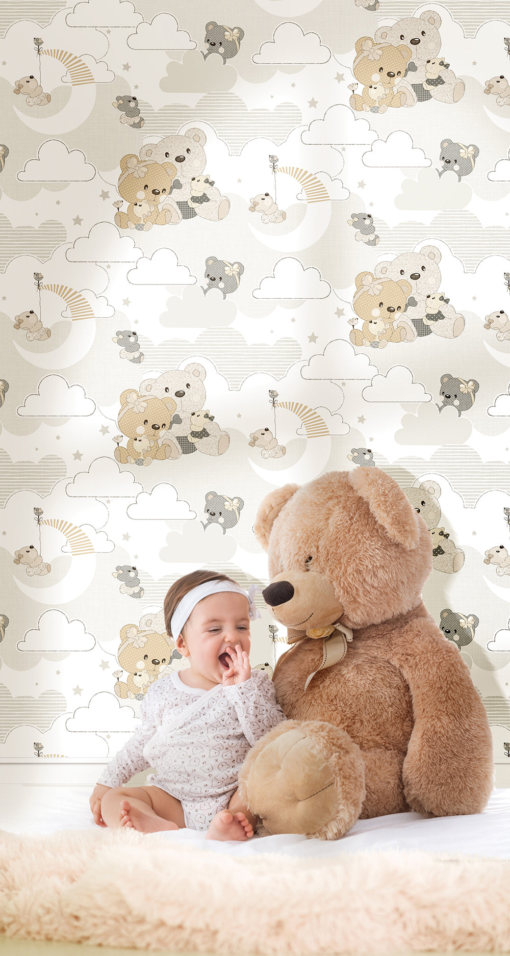 Mondo Baby - Cute Teddy Bears kids wallpaper Parato    