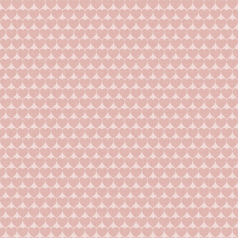 Mondo Baby - Little Hearts kids wallpaper Parato Roll Pink  13042