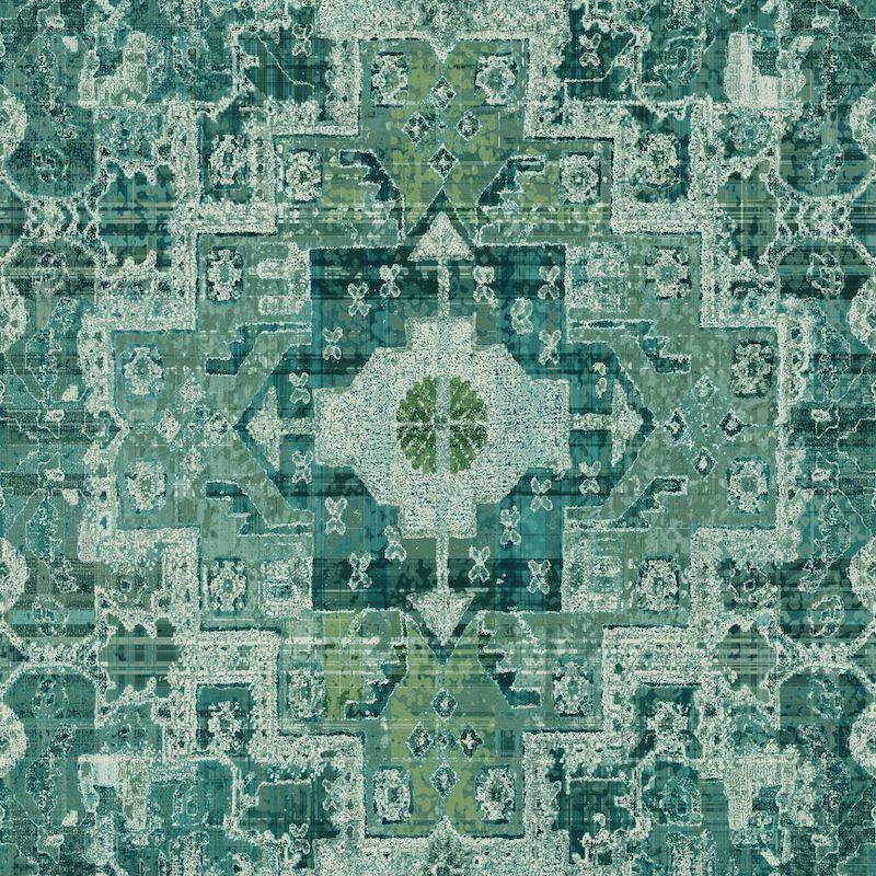 Boho Chic damask wallpaper Esta Roll Green  148659