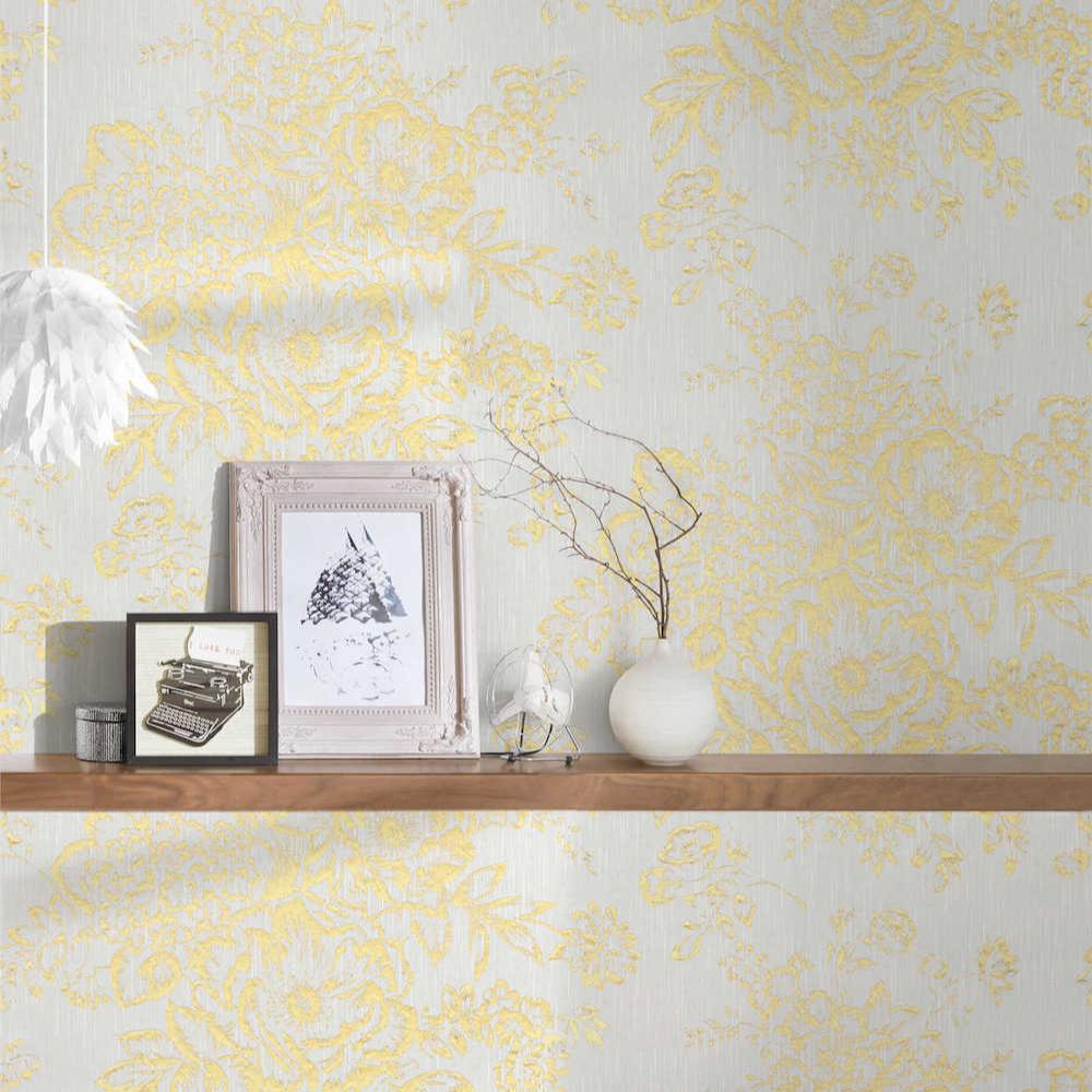 Metallic Silk textile wallpaper AS Creation    